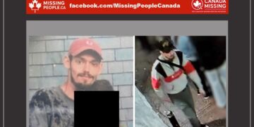 Photo of missing man Tristan Doucette, age 26, from Wolfville, Nova Scotia.