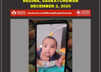 Photo of missing 16-year-old Arianna Eisener and 6-month-old Arivanna Eisener from Regina, Saskatchewan.