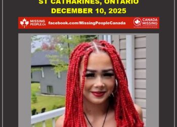 Photo of missing female teen Jada Balgobin, age 17, from St. Catharines, Ontario.