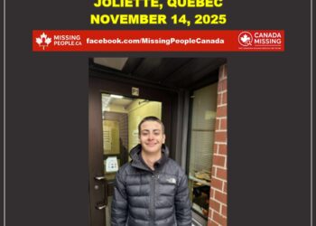 Photo of missing male teen Jérémy Campeau, age 14, from Joliette, Quebec