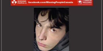 Photo of missing male youth Jonathan Kennedy, age 15, from Moncton, New Brunswick.