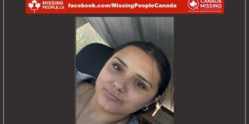 Photo of missing female teen Lola Recollet-McGrath, age 17, from Sudbury, Ontario