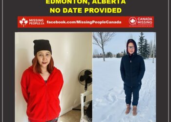 Photo of missing Indigenous woman Sherina Agnahiak, age 27, from Edmonton, Alberta.