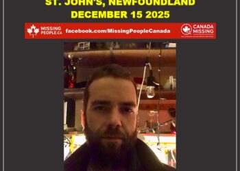 Photo of missing man Christopher Collins, age 34, from St. John's, Newfoundland and Labrador.