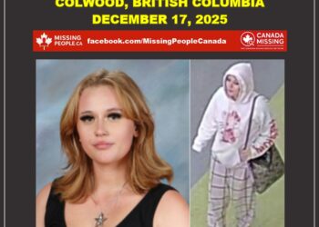 Photo of missing female teen Isabella (Izzy) Burns, age 15, from Colwood, British Columbia.