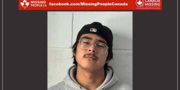 Photo of missing boy Jayden, age 17, from Val-d’Or, Québec