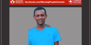 Photo of missing 13-year-old boy Sharif Salo from Oakville, Ontario.