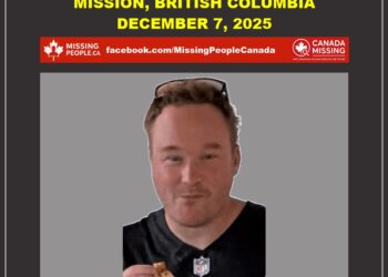 Photo of missing man Shaun Stone, age 44, from Mission, British Columbia.