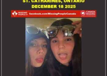 Photos of missing female youths Sofia Bennett, 13, and Selina D’Agnone, 14, from St. Catharines, Ontario.