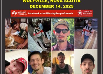 Photo of missing man Tristan Doucette, age 26, from Wolfville, Nova Scotia.