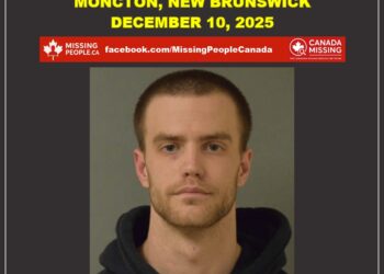 Photo of missing man Tyler Knapper, age 30, from Moncton, New Brunswick.