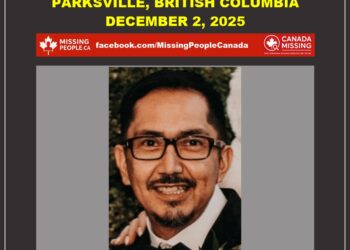 Photo of missing man Derek Peters, age 51, from Parksville, British Columbia.