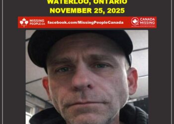 Photo of missing man Zachary, age 45, from Waterloo, Ontario