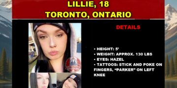 Photo of missing person Lillie, age 18, from Toronto, Ontario