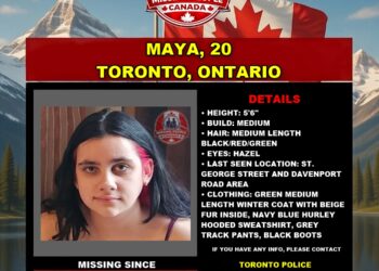 Photo of missing person Maya, age 20, from Toronto, Ontario