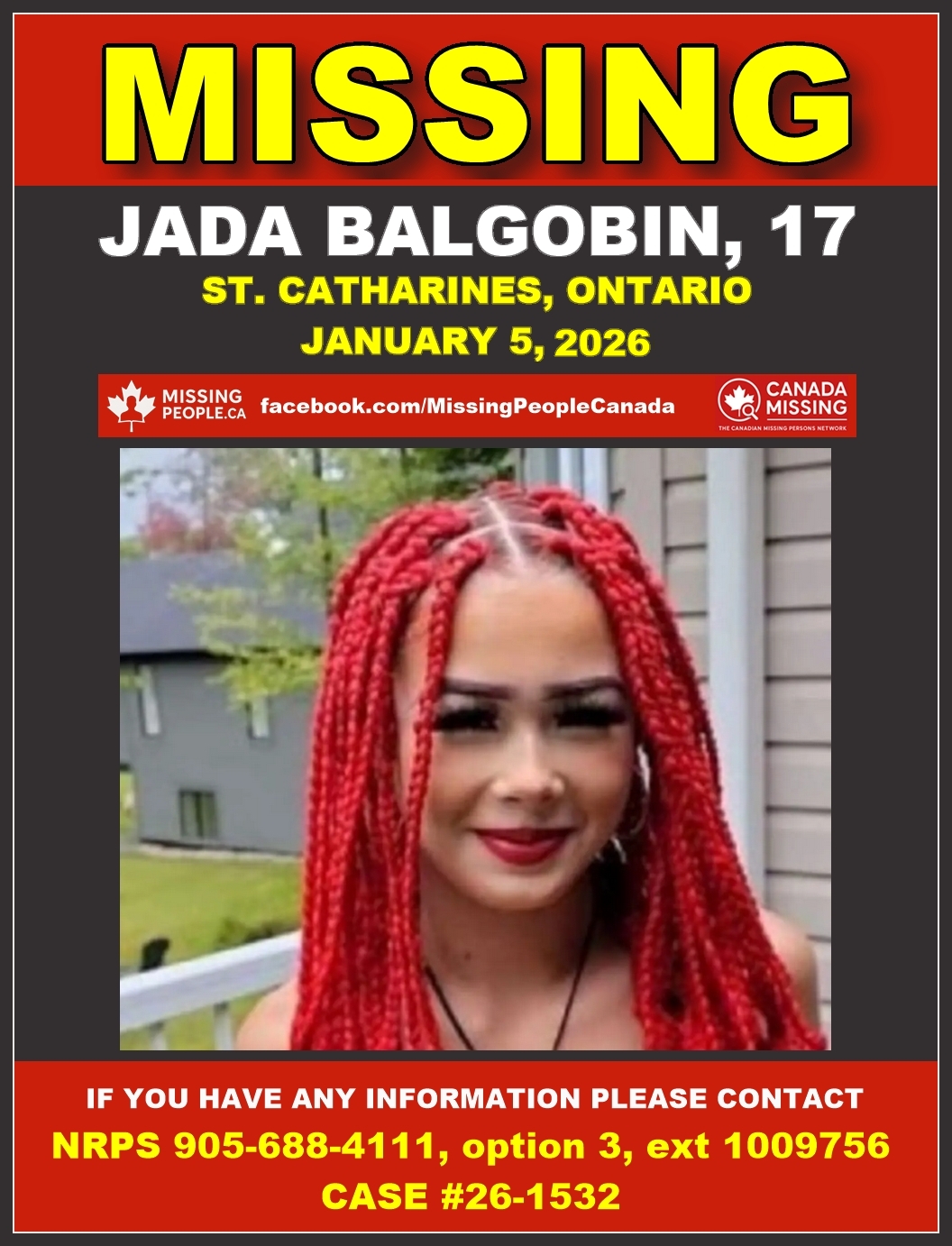 MISSING PERSON CANADA RELEASE