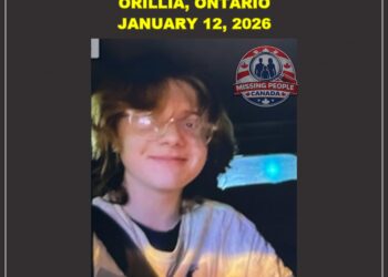 Photo of missing youth Landon, age 13, from Orillia, Ontario