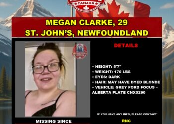 Photo of missing woman Megan Clarke, age 29, from St. John’s, Newfoundland