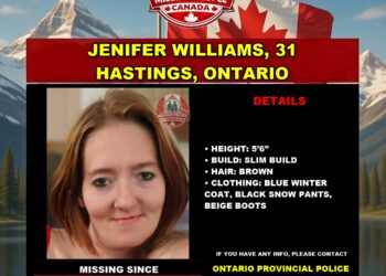 Photo of missing woman Jenifer Williams, age 31, from Hastings, Ontario
