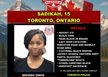 Photo of missing youth Sadikah, age 15, from Toronto, Ontario