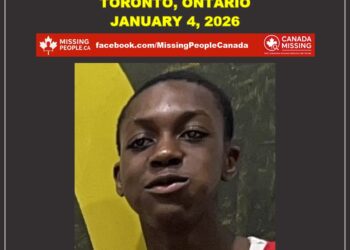 Photo of missing youth Jaylen, age 15, from Toronto, Ontario