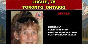 Photo of missing senior Lucile, age 78, from Toronto, Ontario