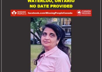 Photo of missing woman Shuvha, age 57, from Waterloo, Ontario