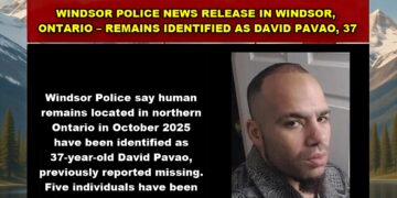 Photo related to Windsor Police news release regarding David Pavao, age 37, from Windsor, Ontario.