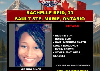 Photo of missing woman Rachelle Reid, age 30, from Sault Ste. Marie, Ontario