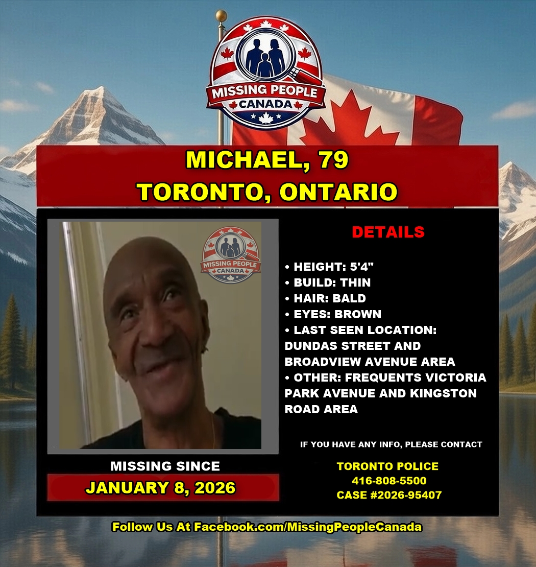 Photo of missing person Michael, age 79, from Toronto, Ontario