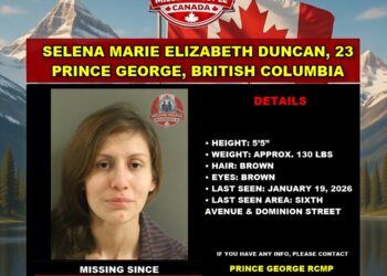 Photo of missing woman Selena Marie Elizabeth Duncan, age 23, from Prince George, British Columbia.