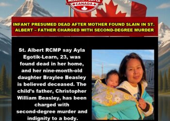 Photo related to news story involving Ayla Egotik-Learn and infant Braylee Beasley in St. Albert, Alberta.