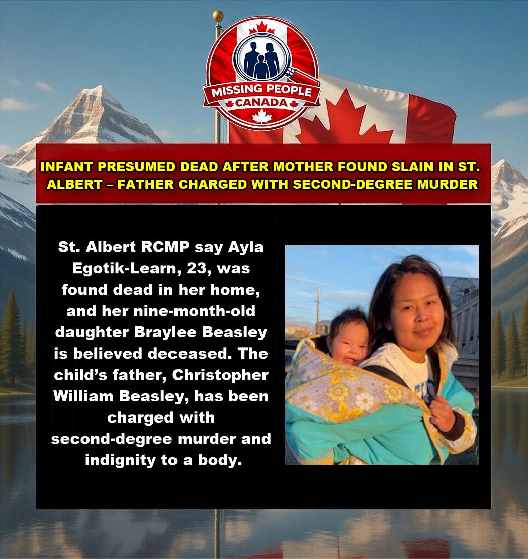 Photo related to news story involving Ayla Egotik-Learn and infant Braylee Beasley in St. Albert, Alberta.
