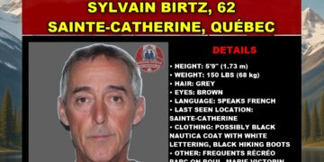 Photo of missing man Sylvain Birtz, age 62, from Sainte-Catherine, Québec