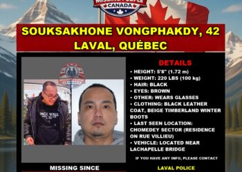 Photo of missing man Souksakhone Vongphakdy, age 42, from Laval