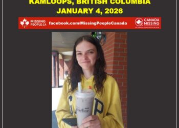 Photo of missing woman Haylee Jurrius, age 18, from Kamloops, British Columbia