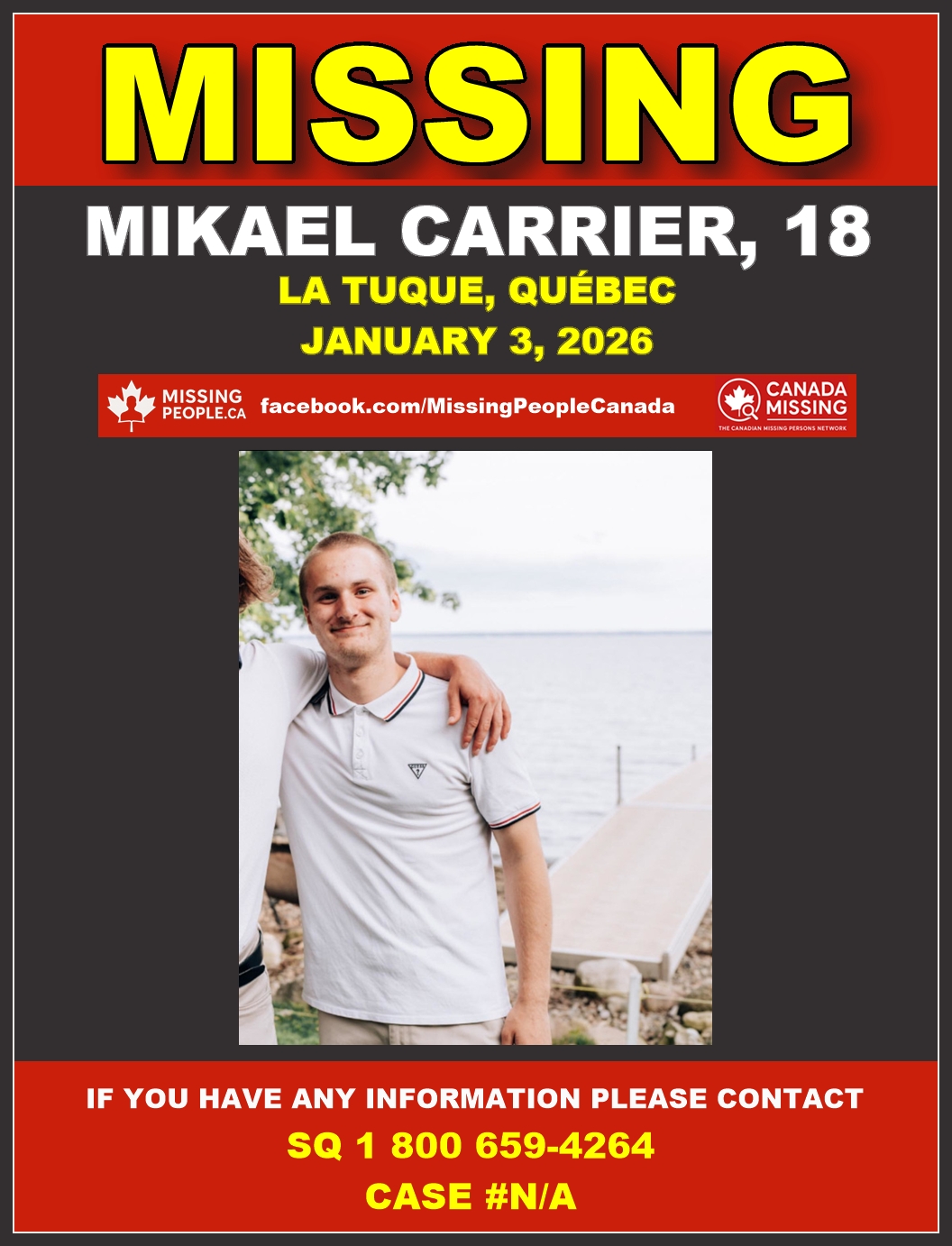 MISSING PERSON CANADA RELEASE