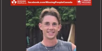 Photo of missing man James, age 19, from Saugeen Shores, Ontario