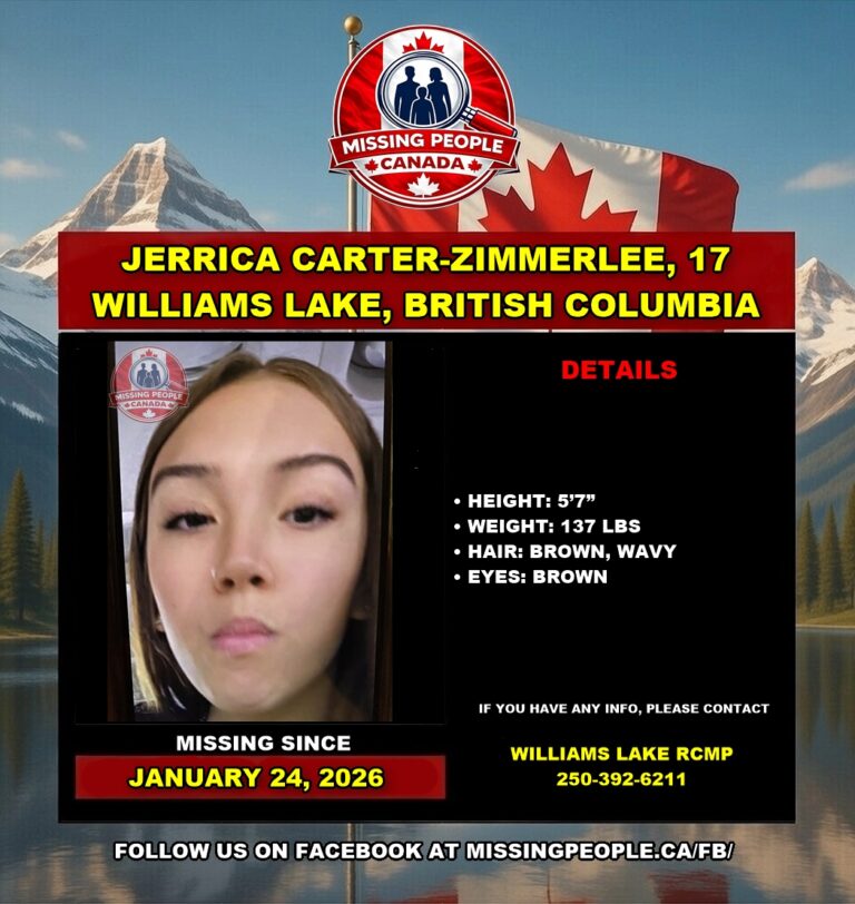 MISSING GIRL IN WILLIAMS LAKE, BRITISH COLUMBIA – JERRICA CARTER ...