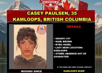 Photo of missing woman Casey Paulsen, age 35, from Kamloops, British Columbia