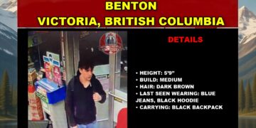 Photo of missing youth Benton from Victoria, British Columbia.