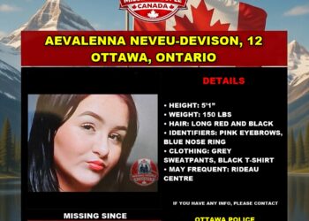 Photo of missing girl Aevalenna Neveu-Devison, age 12, from Ottawa, Ontario