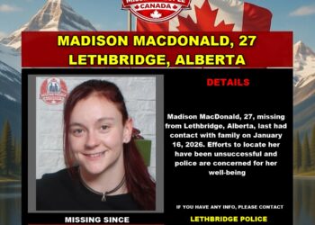 Photo of missing woman Madison MacDonald, age 27, from Lethbridge, Alberta