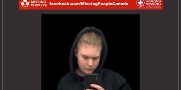 Photo of missing boy Samuel Lapointe, age 17, from Joliette, Québec