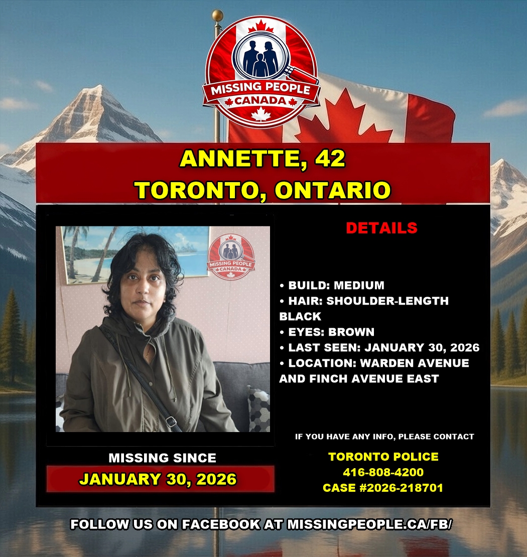 Photo of missing person Annette, age 42, from Toronto, Ontario