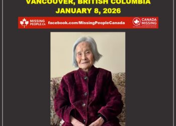 Photo of missing woman Yiling He, age 90, from Vancouver, British Columbia