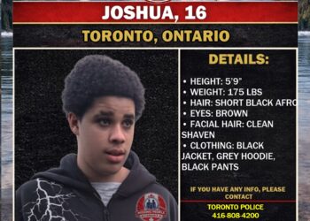 Photo of missing youth Joshua, age 16, from Toronto, Ontario