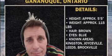 Photo of missing man Jason, age 45, from Gananoque, Ontario.