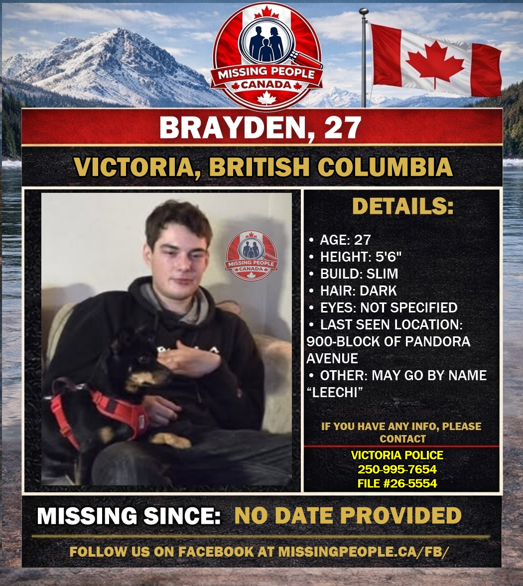 MISSING PERSON CANADA RELEASE