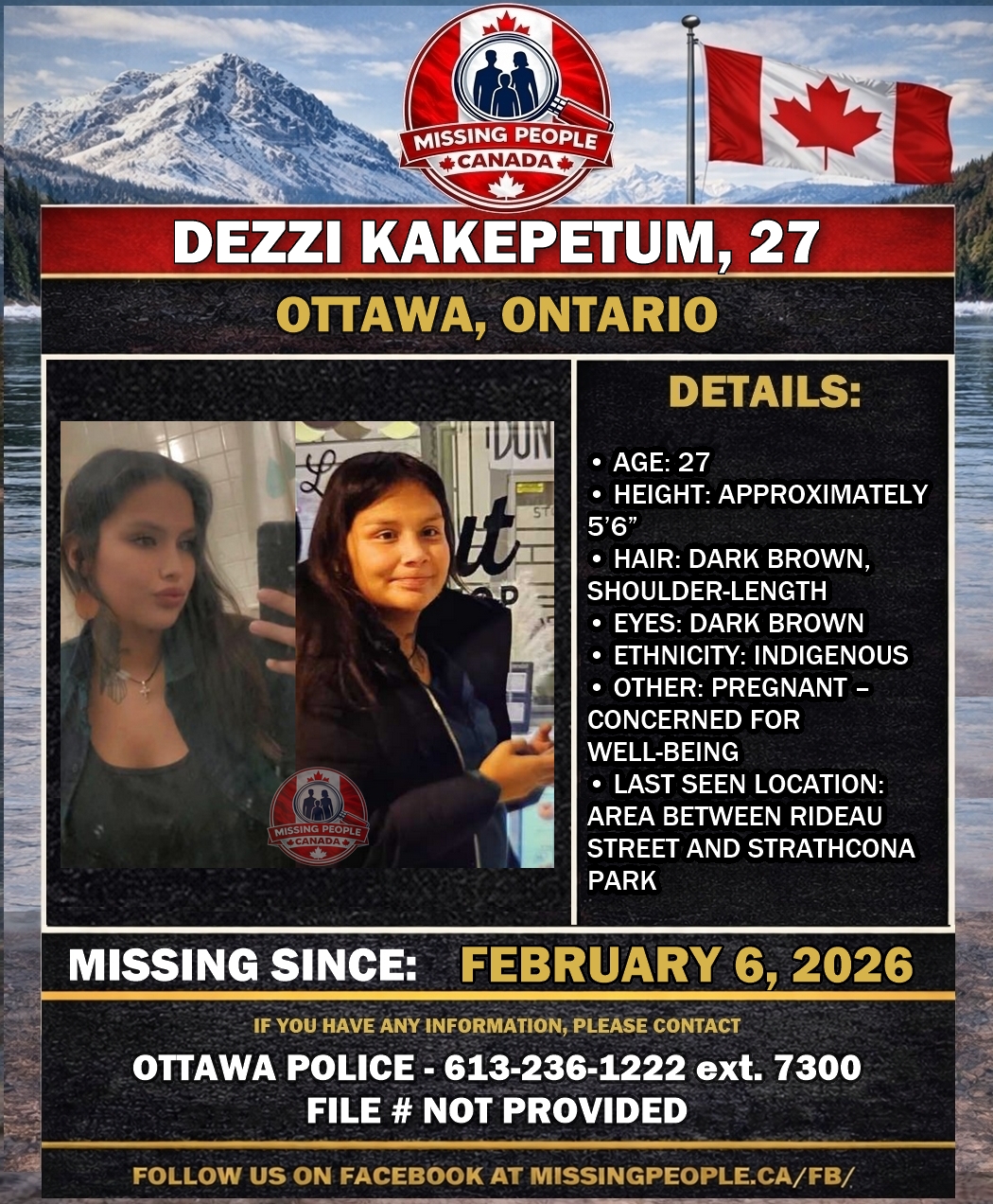 MISSING PERSON CANADA RELEASE